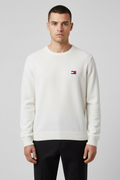 Tommy Hilfiger Jeans Herren Strickpullover Weiß Größe L