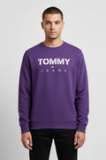 Tommy Hilfiger Jeans Herren Sweatshirt Lila Größe S