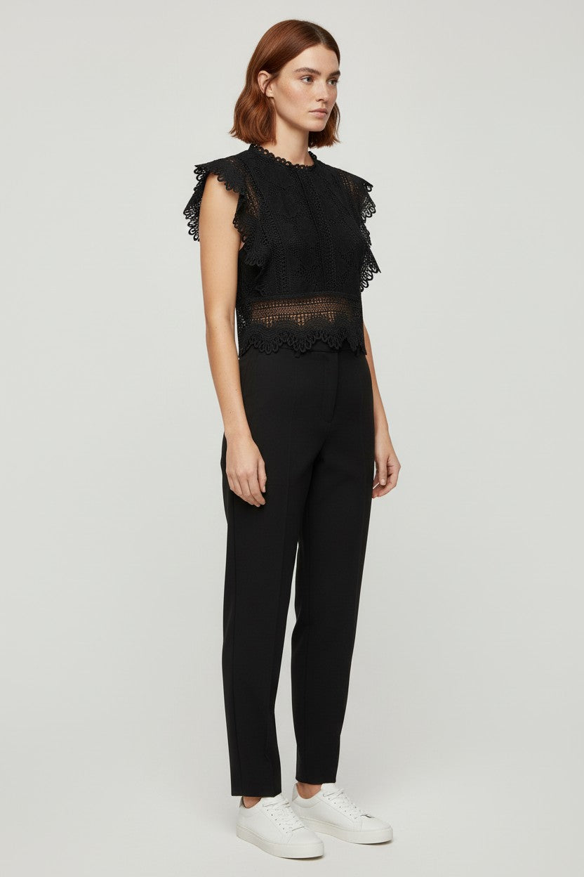 Azara Paris Damen Top Schwarz Größe M/L
