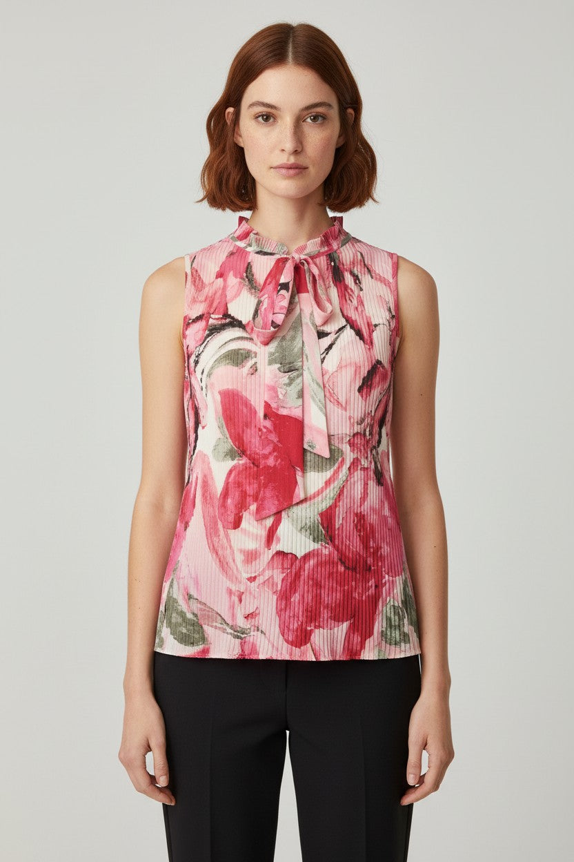 DKNY Damen Top Pink Mehrfarbig Größe M