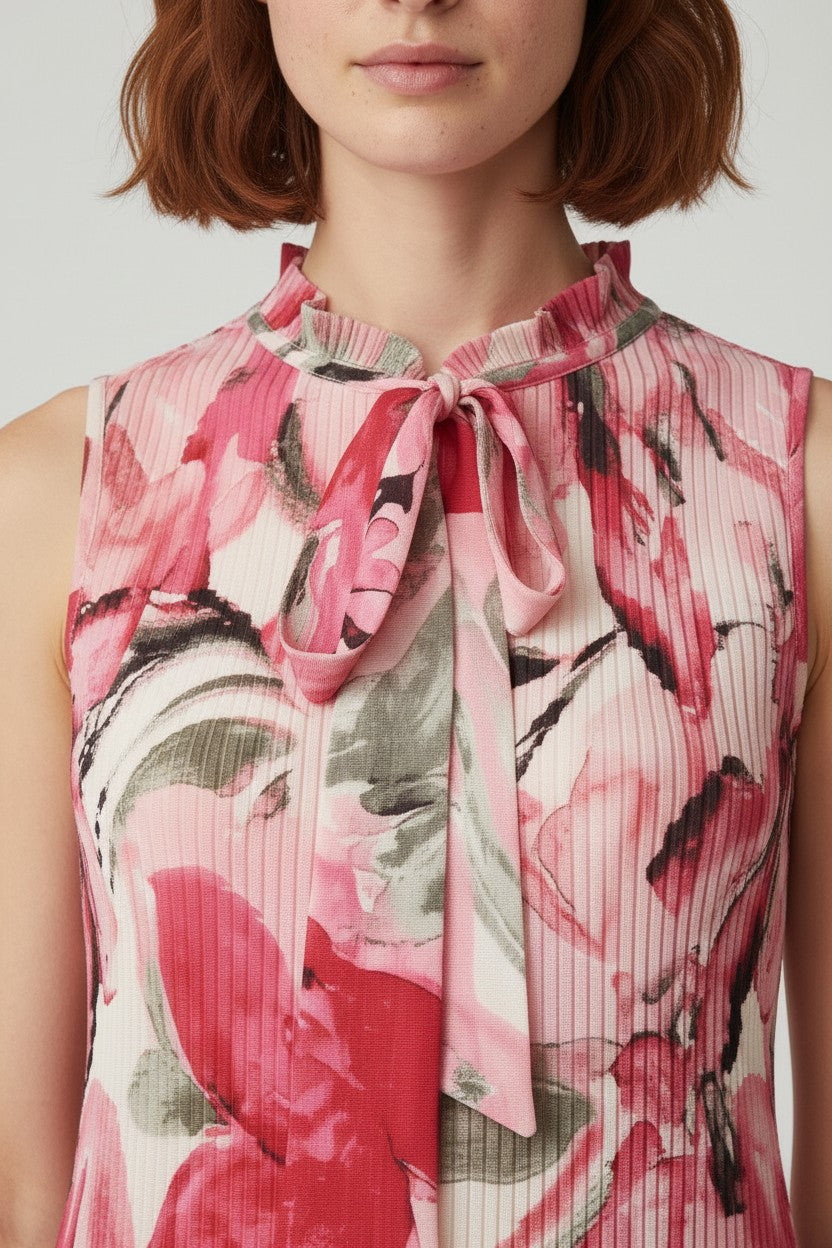 DKNY Damen Top Pink Mehrfarbig Größe M