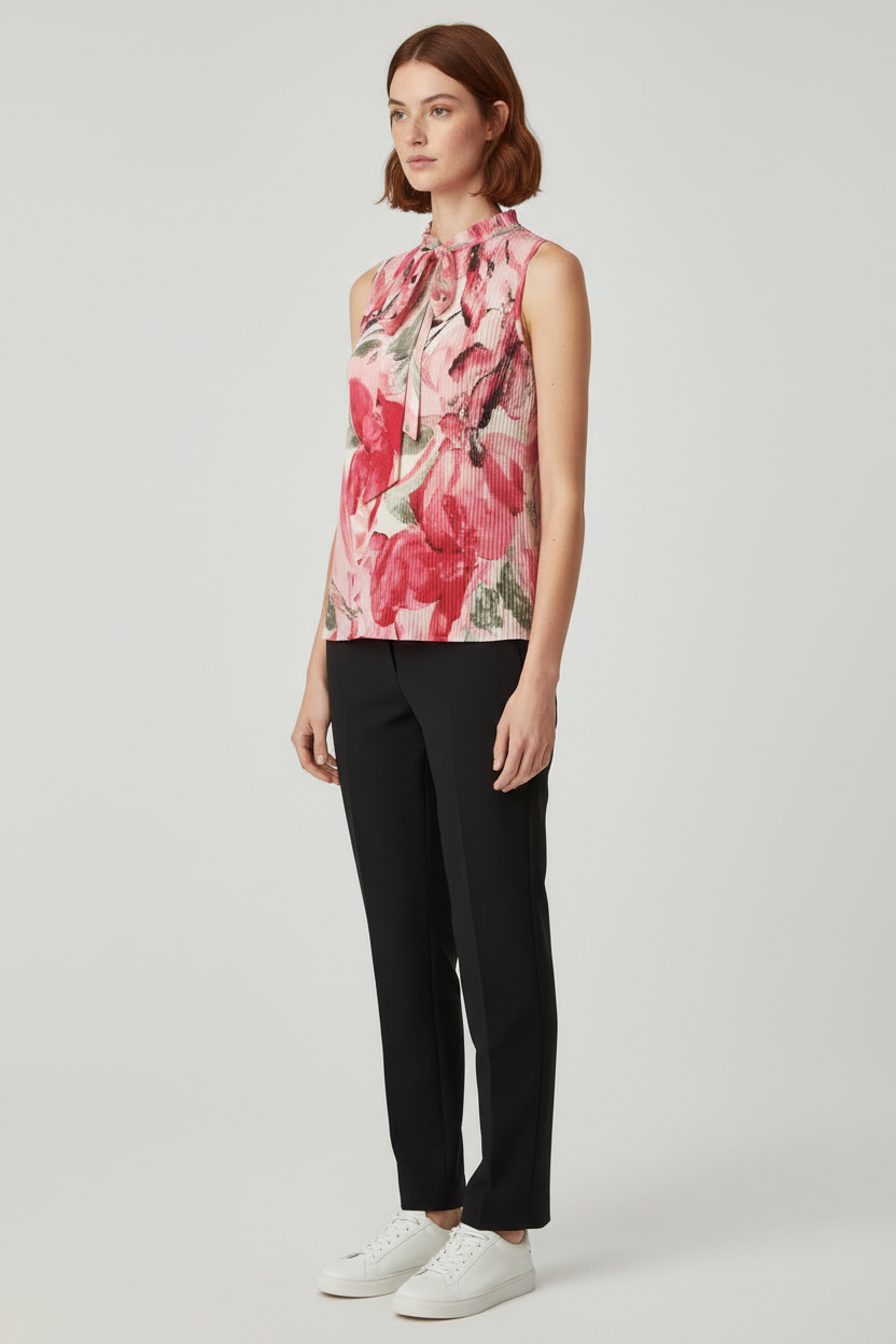 DKNY Damen Top Pink Mehrfarbig Größe M