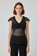 ESPRIT Damen Top Grau Größe XL