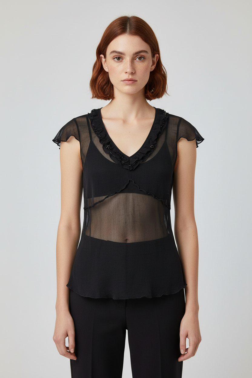 ESPRIT Damen Top Grau Größe XL