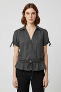 ESPRIT Damen Top Schwarz Beige Größe XL