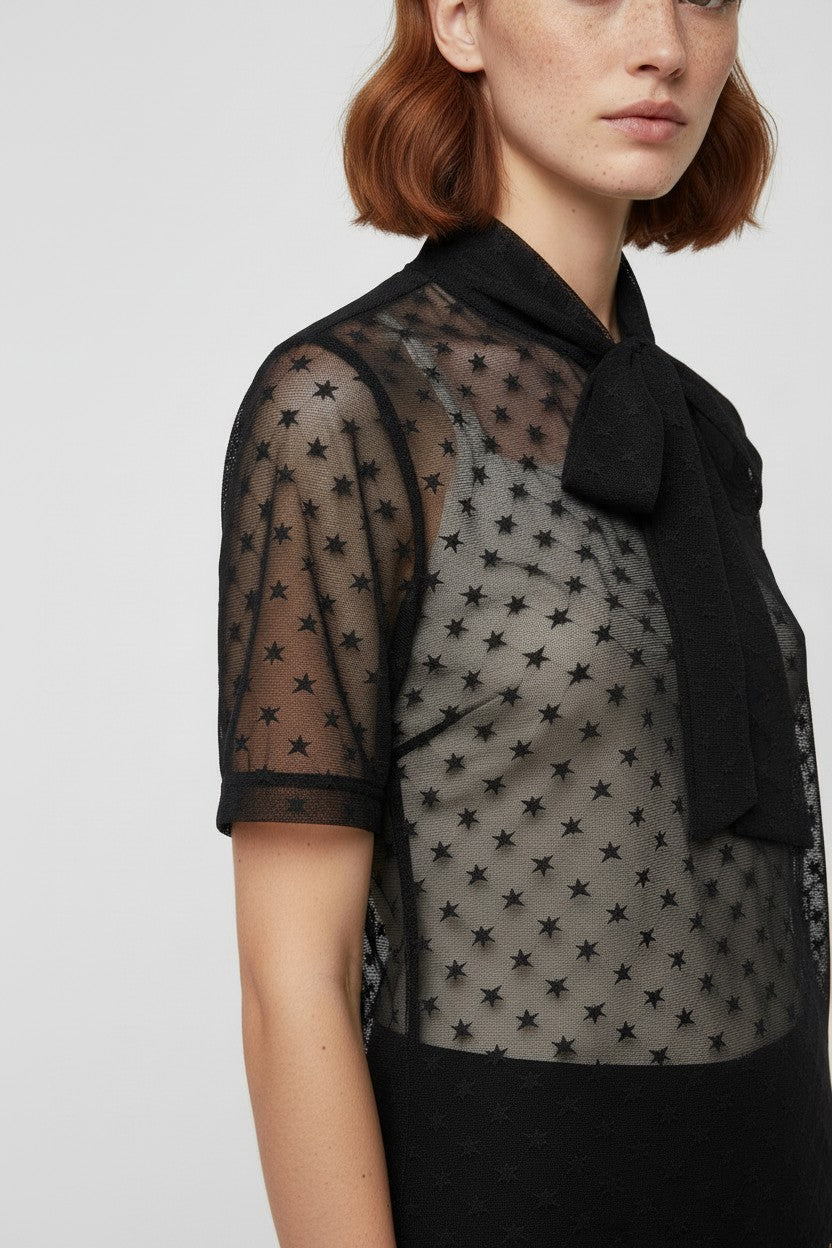 Guess Damen Top Schwarz Größe S