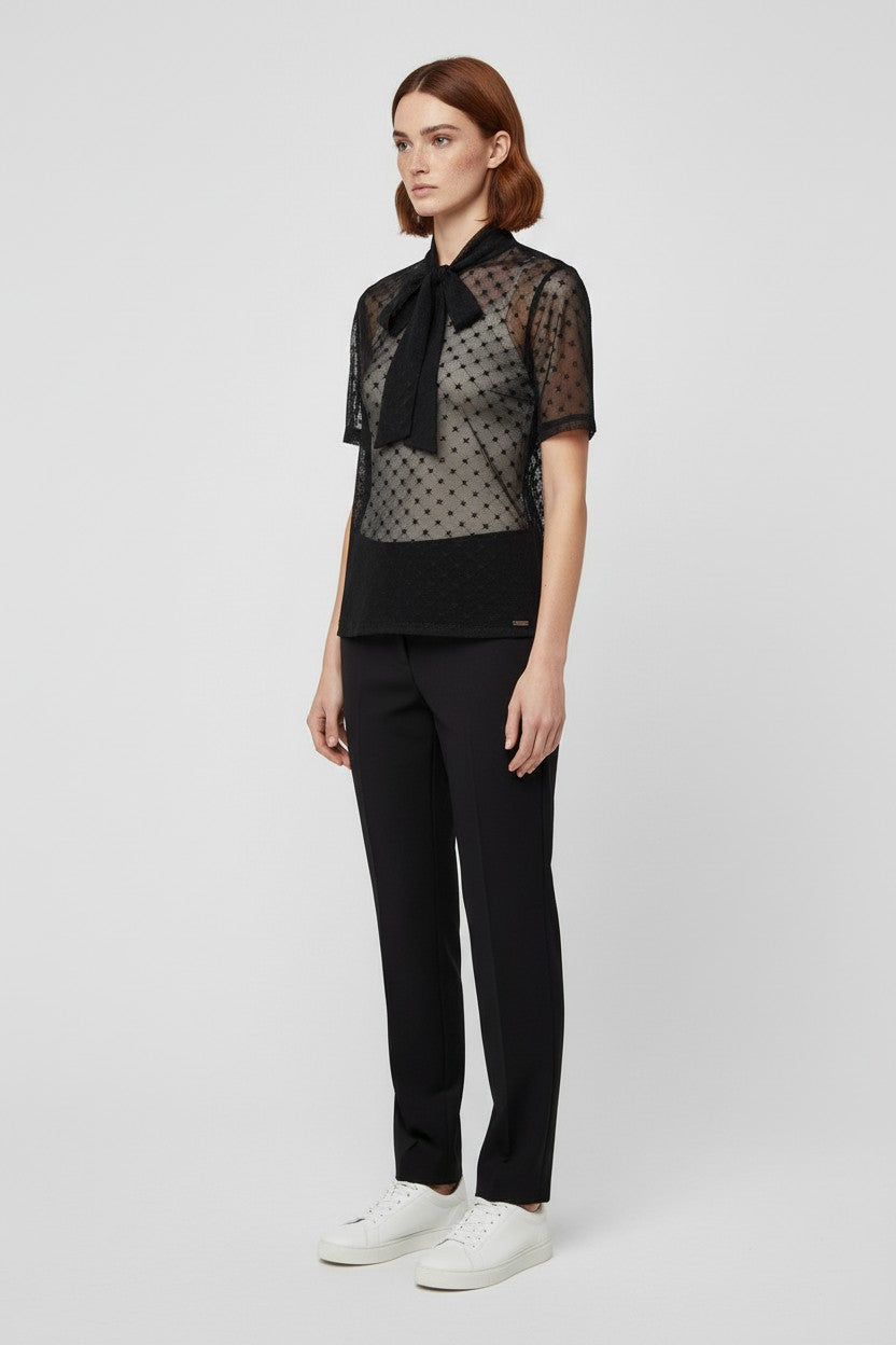 Guess Damen Top Schwarz Größe S