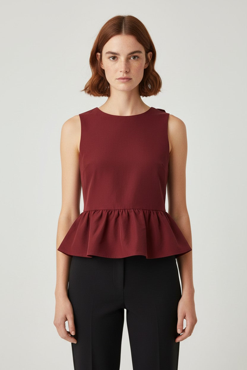 H&M Damen Top Rot Größe S