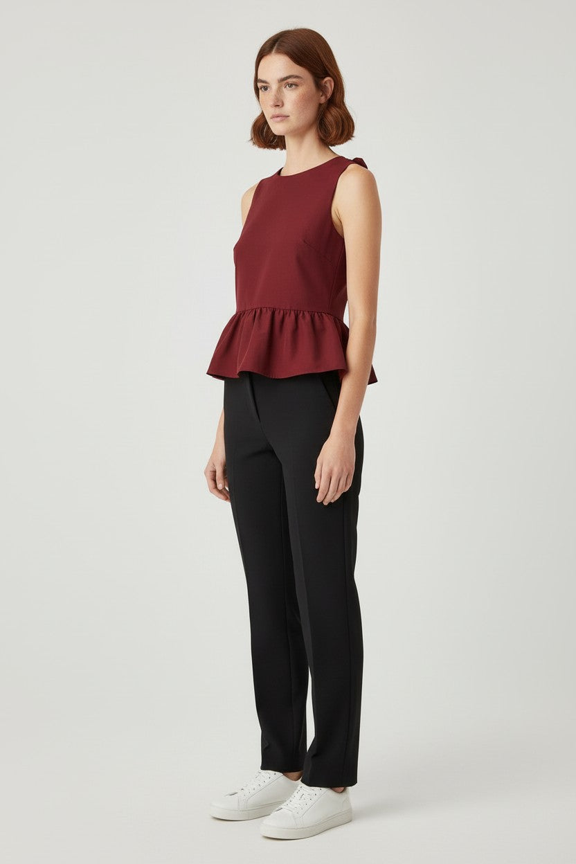 H&M Damen Top Rot Größe S