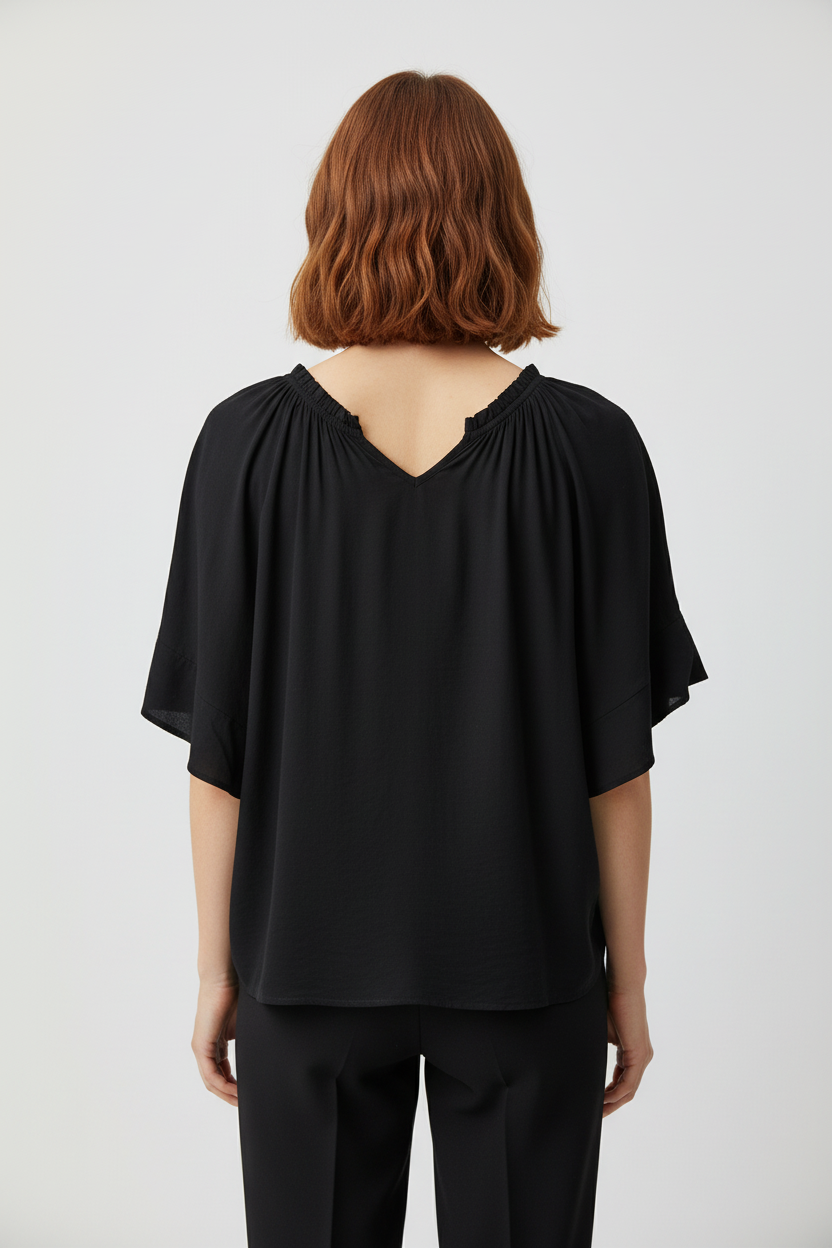 Lindex Damen Top Schwarz Größe XL
