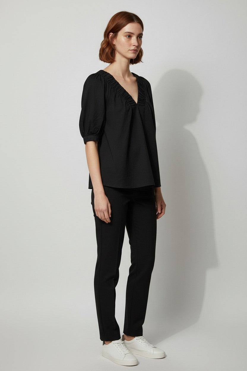 Lindex Damen Top Schwarz Größe XL