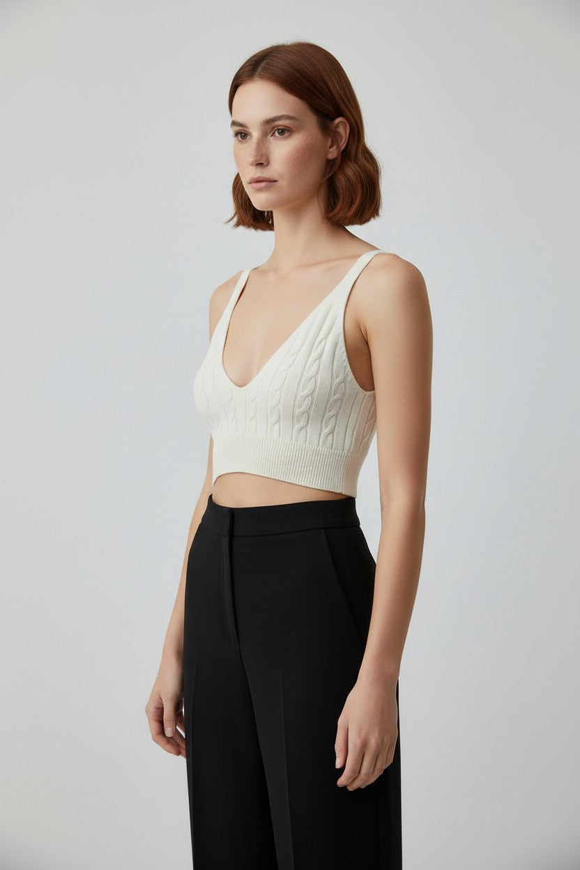 Love Stories Damen Top Beige Größe M