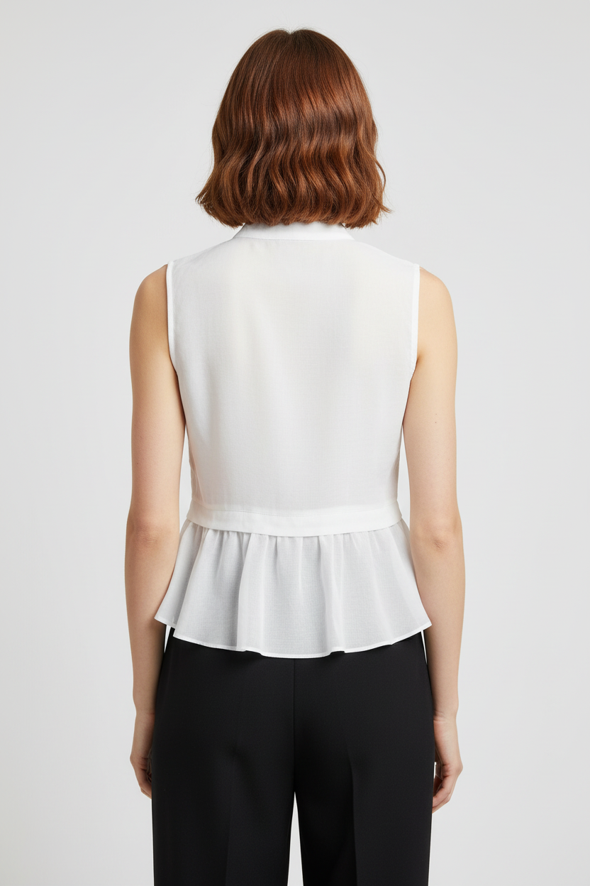 Stefanel Damen Top Weiß Größe XS