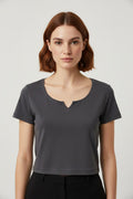 Tommy Hilfiger Jeans Damen Top Grau Größe L