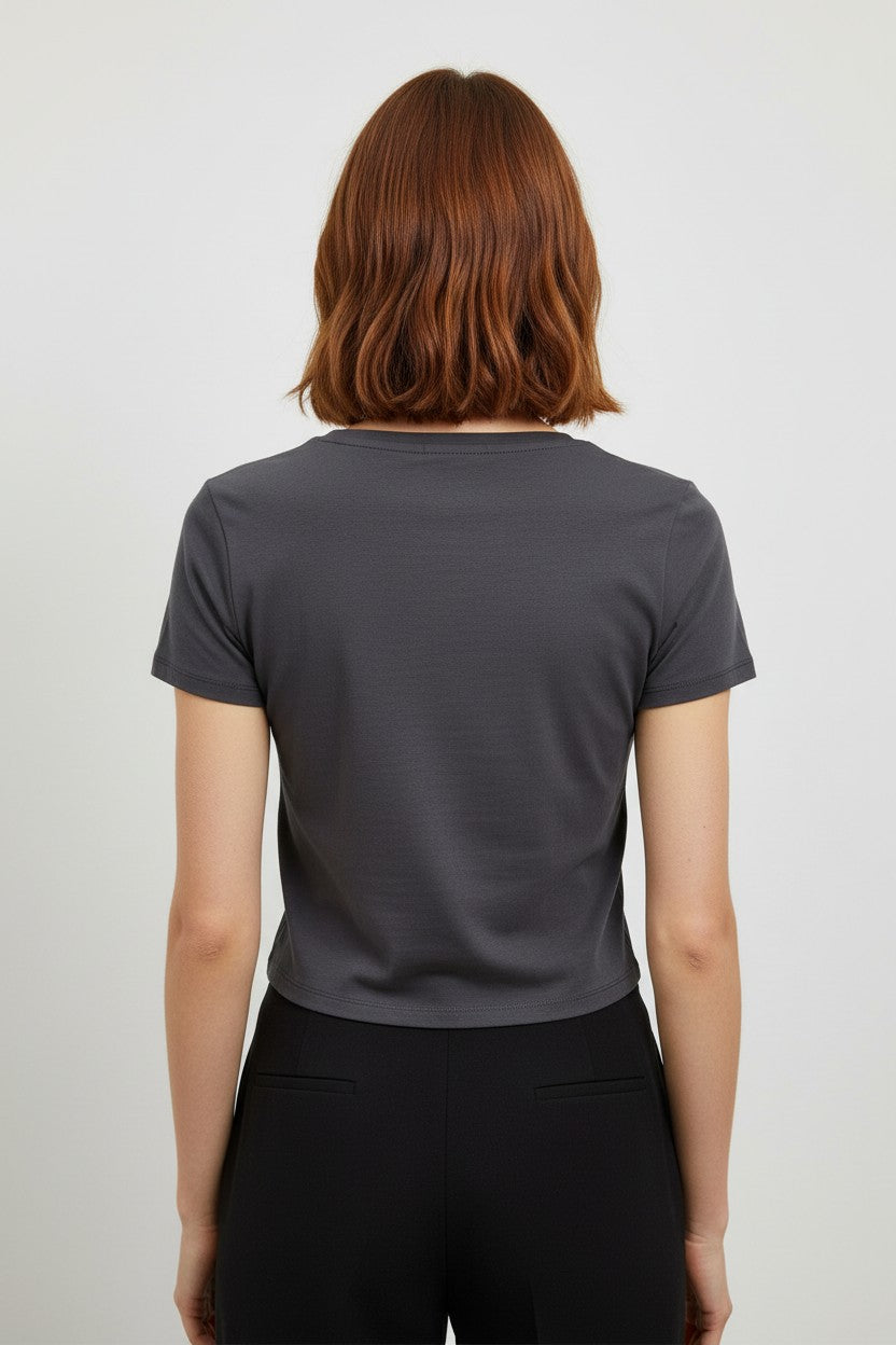Tommy Hilfiger Jeans Damen Top Grau Größe L