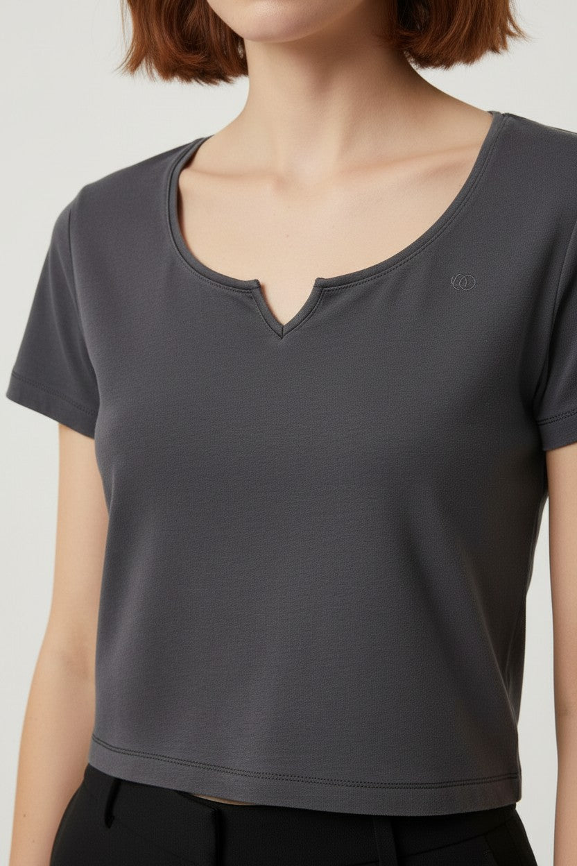 Tommy Hilfiger Jeans Damen Top Grau Größe L