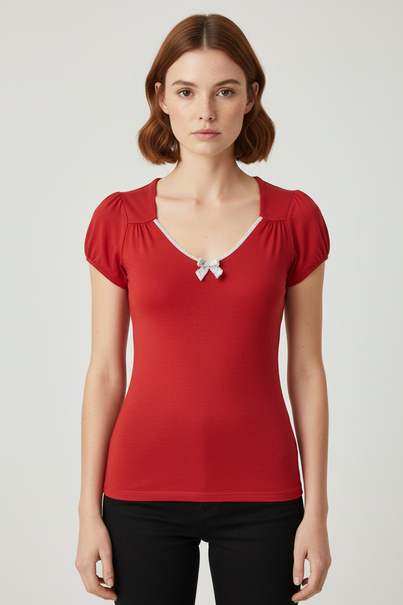 Vive Maria Damen Top Rot Größe XS