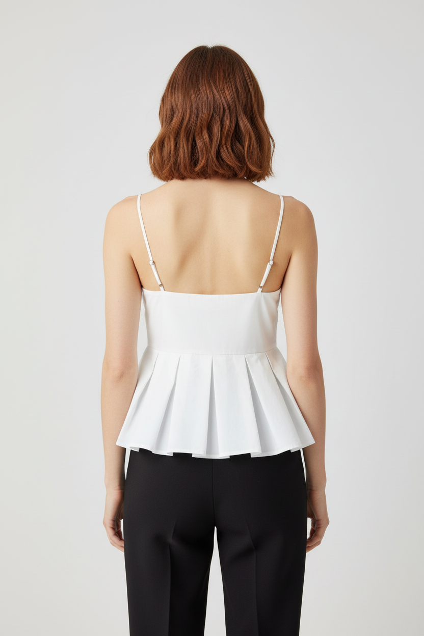 Zara Damen Top Weiß Größe XL