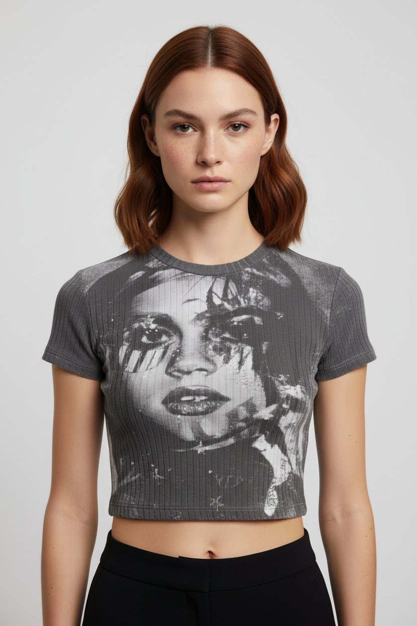 Bershka Damen Top Schwarz Weiß Größe S