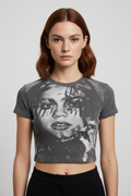 Bershka Damen Top Schwarz Weiß Größe S