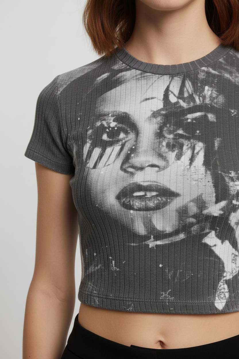 Bershka Damen Top Schwarz Weiß Größe S