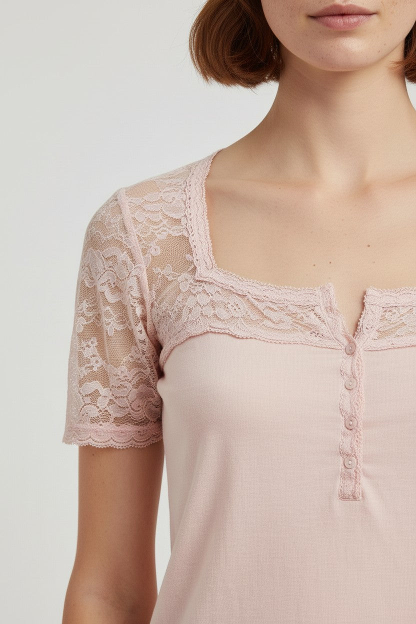 Denim & Supply Ralph Lauren Damen Top Pink Größe XS