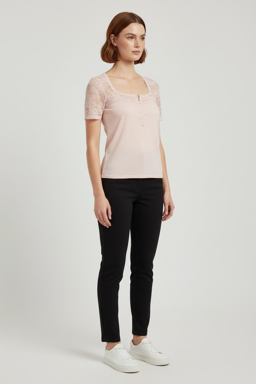 Denim & Supply Ralph Lauren Damen Top Pink Größe XS