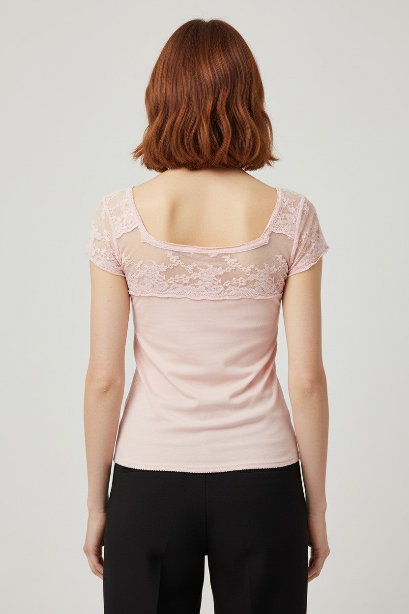 Denim & Supply Ralph Lauren Damen Top Pink Größe XS