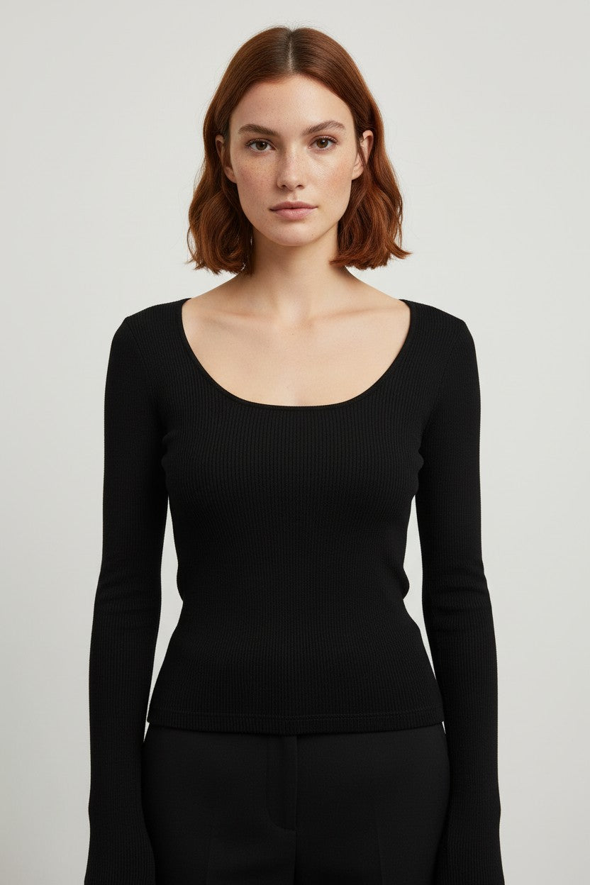 Divided by H&M Damen Top Schwarz Größe S