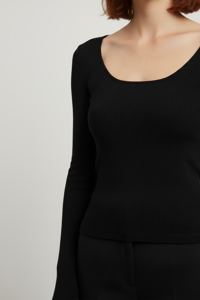 Divided by H&M Damen Top Schwarz Größe S