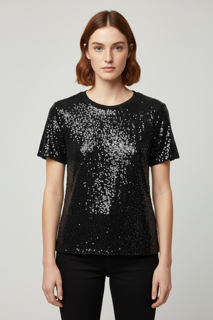 DKNY Damen Top Schwarz Größe XL