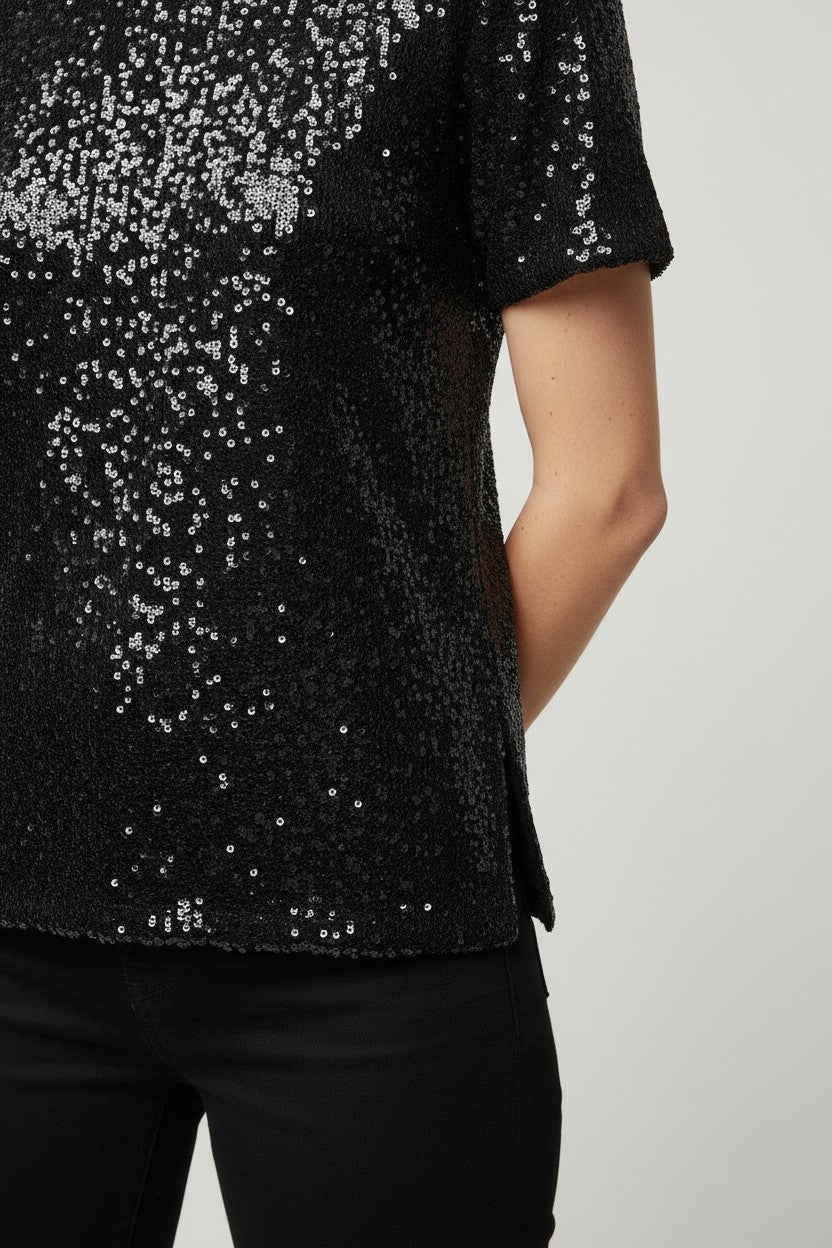 DKNY Damen Top Schwarz Größe XL