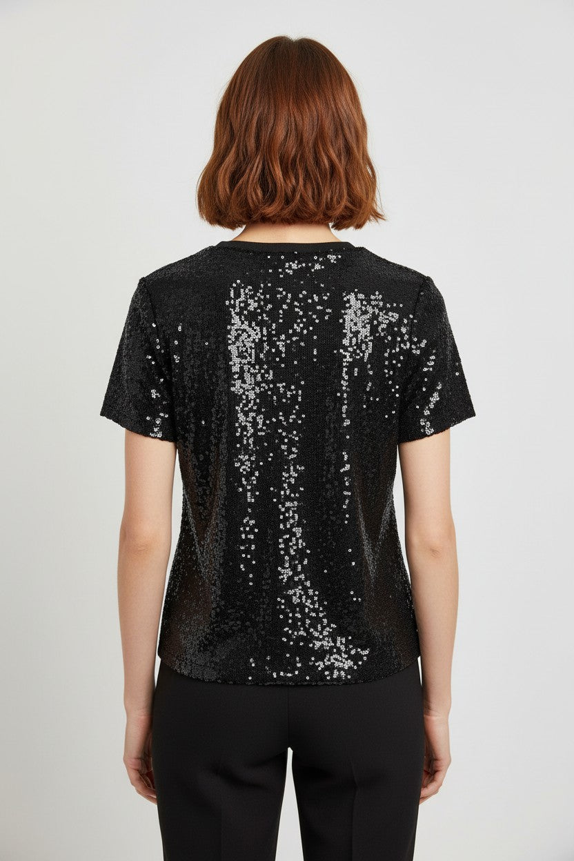 DKNY Damen Top Schwarz Größe XL
