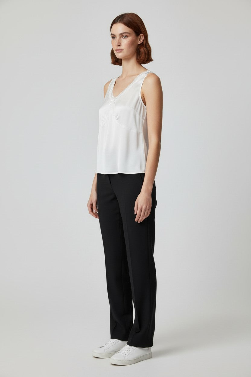 Dressbarn Damen Top Beige Größe L