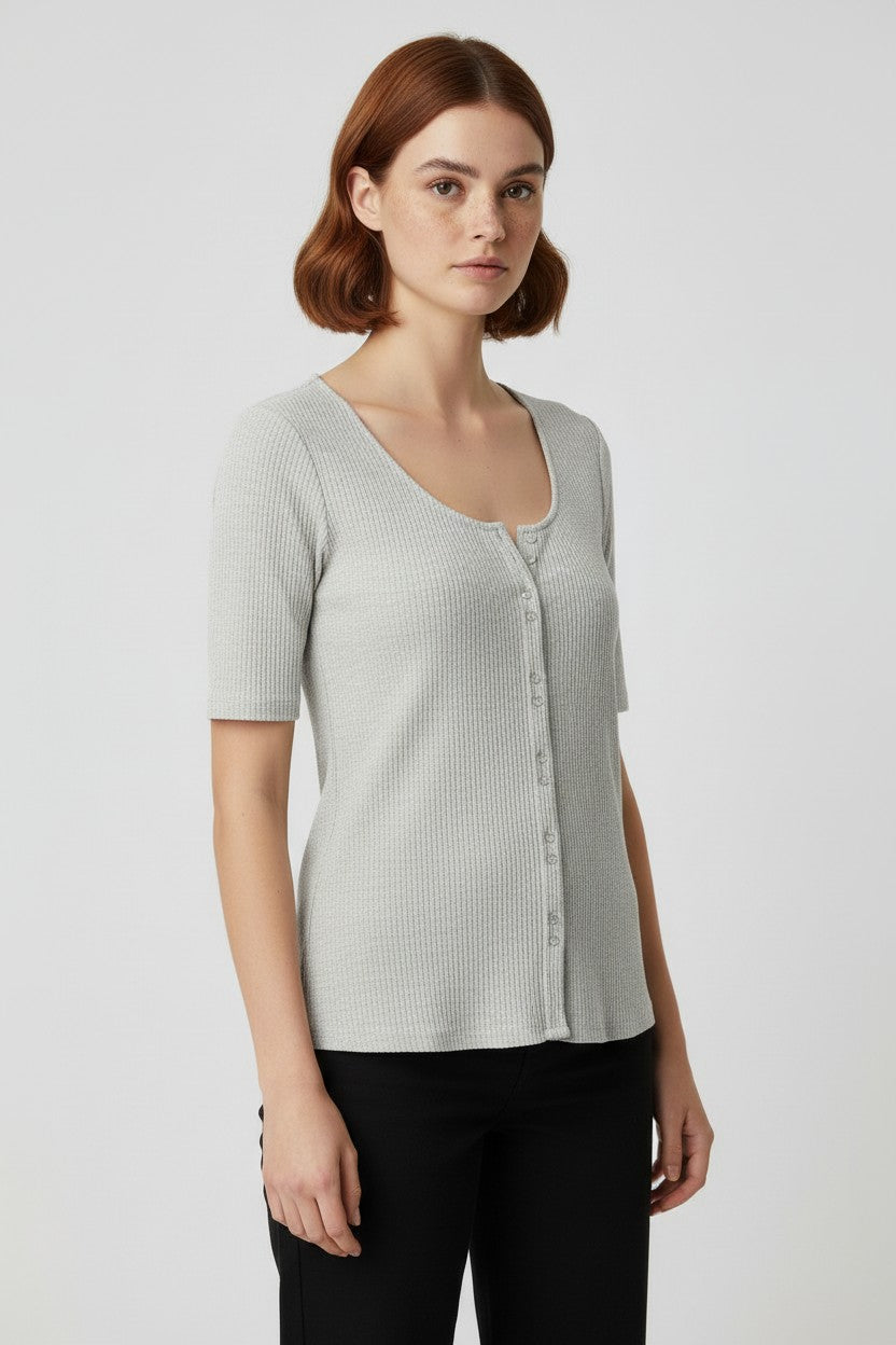 ESPRIT Damen Top Grün Größe XXL