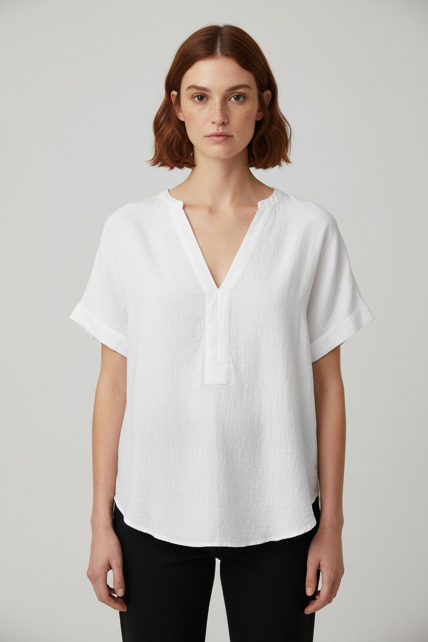 ESPRIT Damen Top Weiß Größe XXL