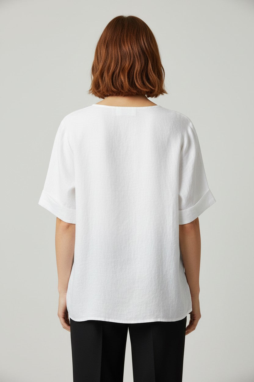 ESPRIT Damen Top Weiß Größe XXL
