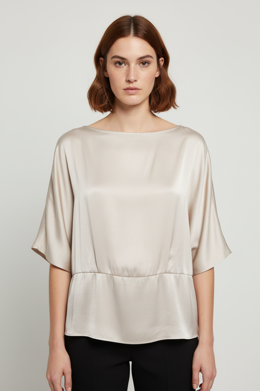 H&M Modern Classic Damen Top Beige Größe XXL