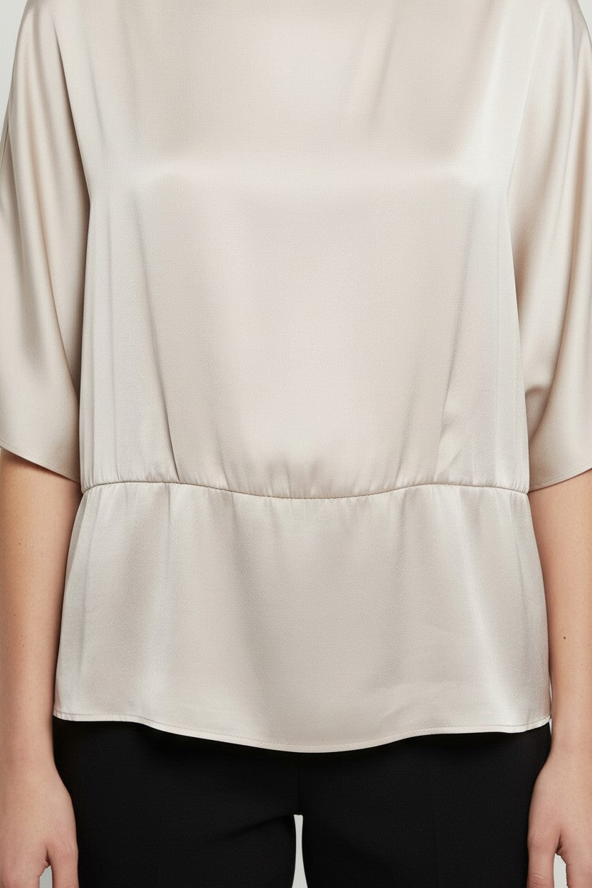 H&M Modern Classic Damen Top Beige Größe XXL