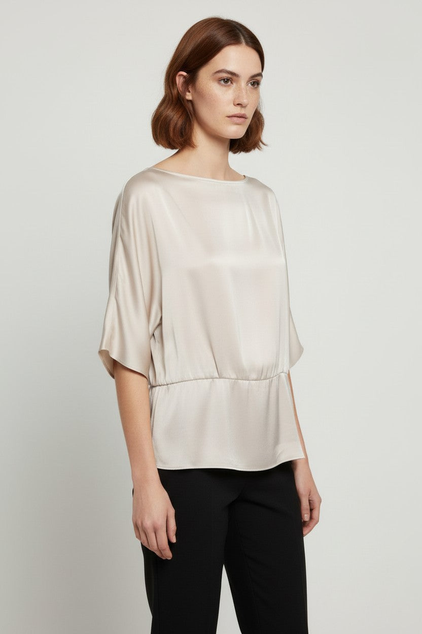 H&M Modern Classic Damen Top Beige Größe XXL
