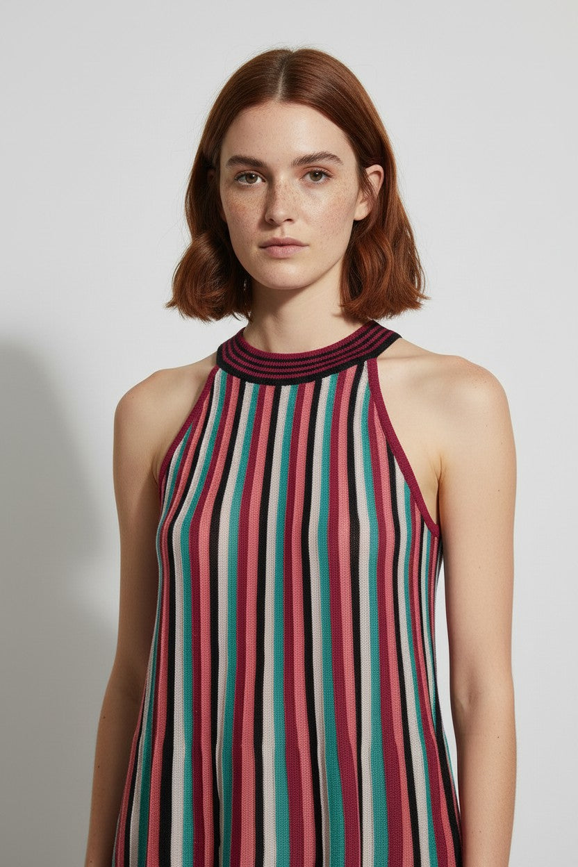 Hallhuber Damen Top Pink/Türkis/Mehrfarbig Größe M