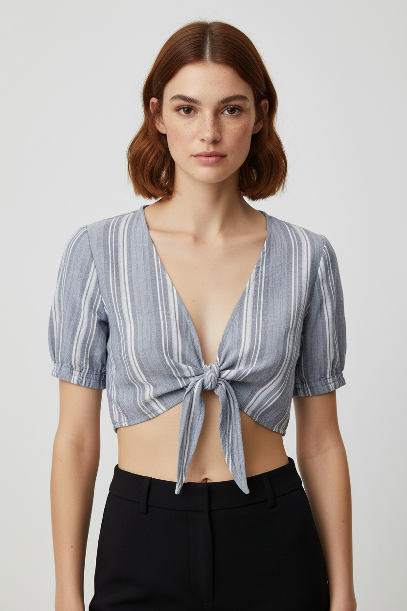 Hollister Damen Top Blau Größe S