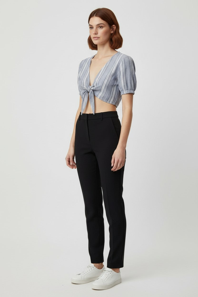 Hollister Damen Top Blau Größe S