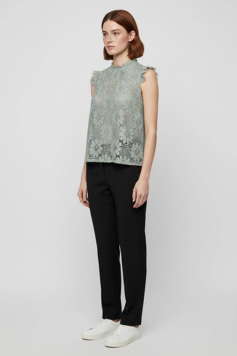 Lollys Laundry Damen Top Grün Größe L