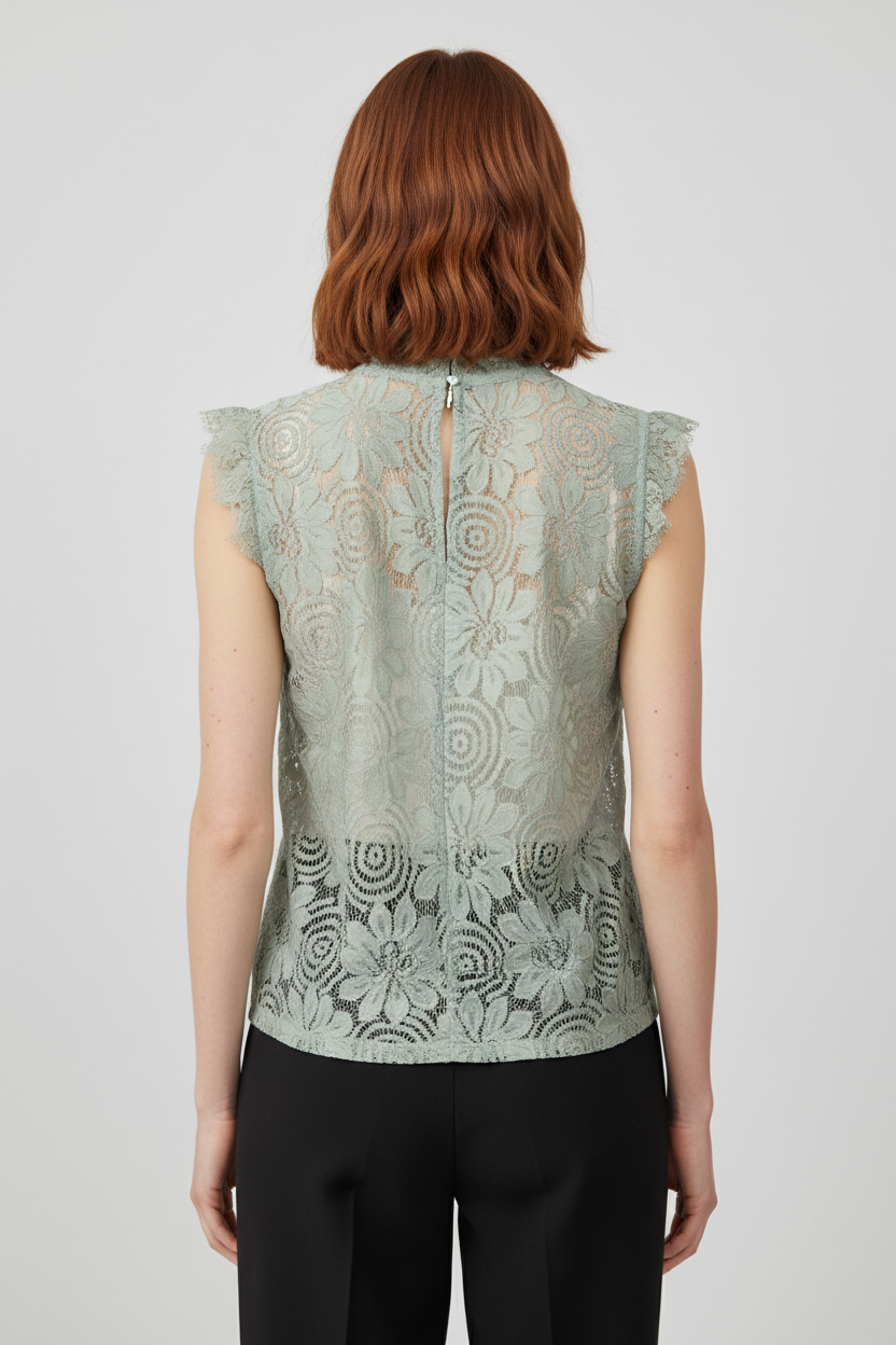 Lollys Laundry Damen Top Grün Größe L