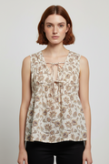 Mango Damen Top Beige Größe M