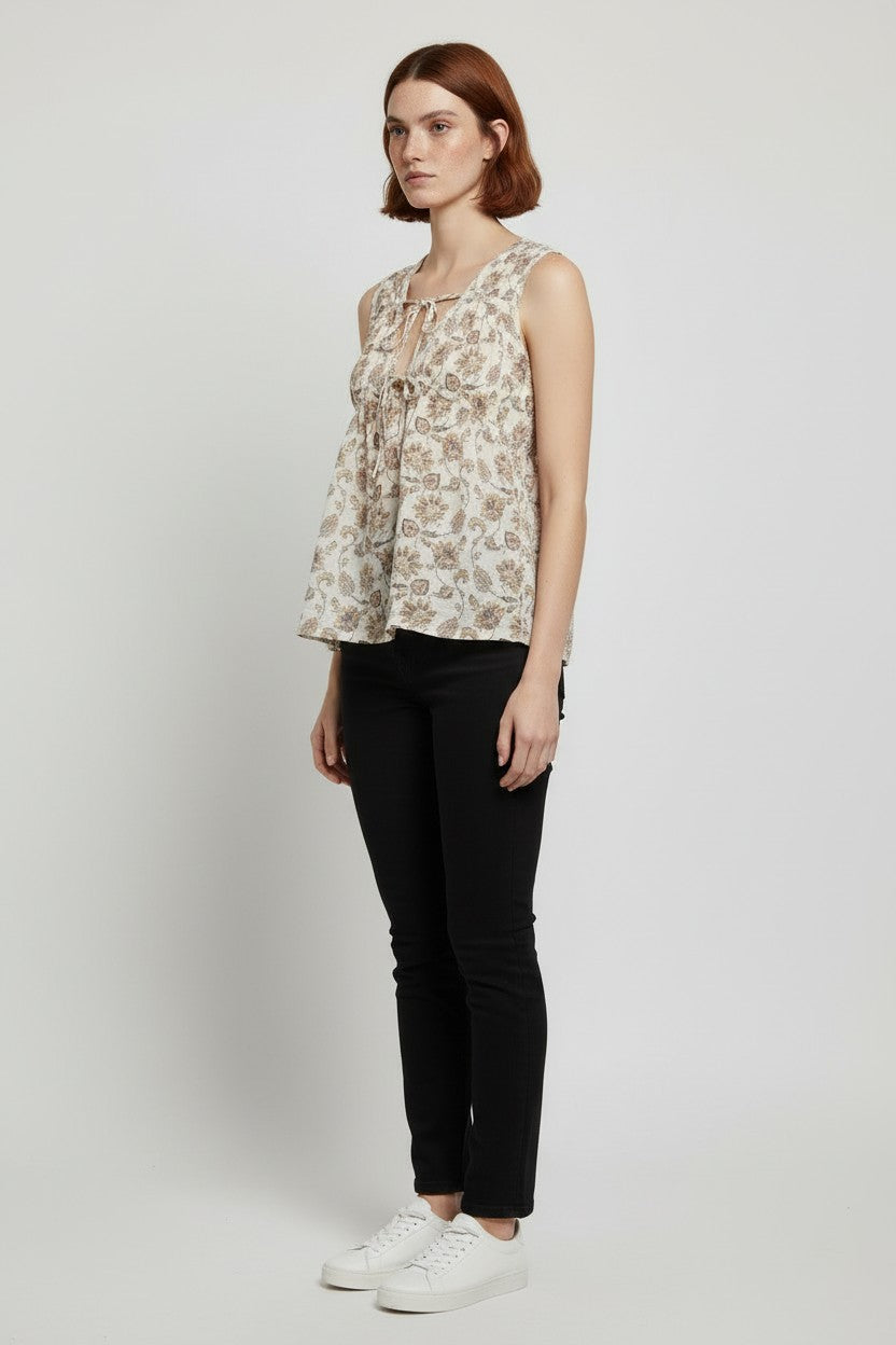 Mango Damen Top Beige Größe M