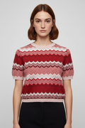 Mango Damen Top Rot Pink Mehrfarbig Größe S