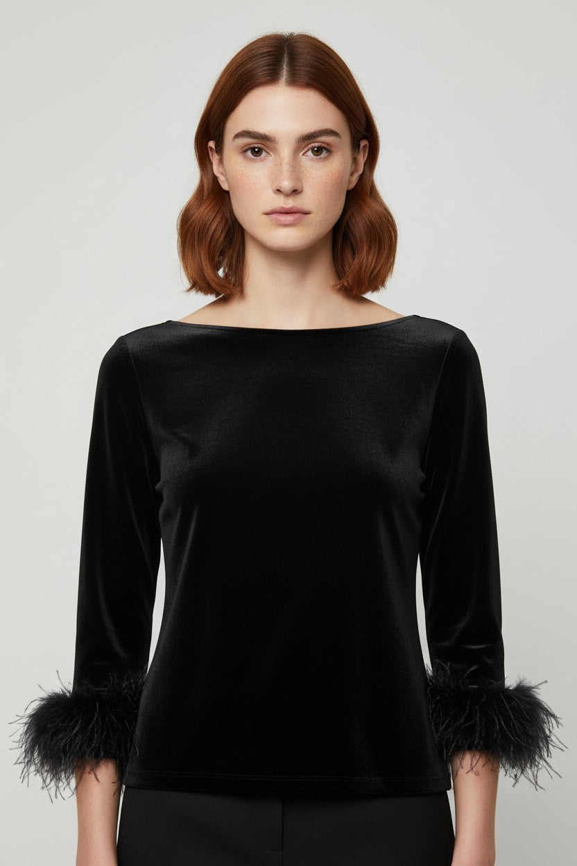 Mango Damen Top Schwarz Größe XL