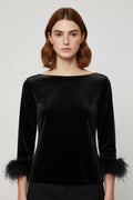 Mango Damen Top Schwarz Größe XL